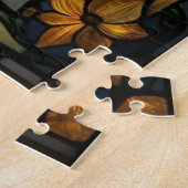 Stained Glass Swan Jigsaw Puzzle (Côté)