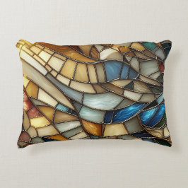 Stained Glass Waves Accent Kussen