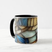 Stained Glass Waves Mok (Voorkant links)