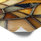 Stained Glass Waves Perfect Poster (Hoek)