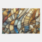 Stained Glass Waves Theedoek (Horizontaal)