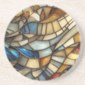 Stained Glass Waves Zandsteen Onderzetter (Voorkant)