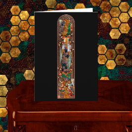 Stained Glass Window Design of St. Gobnait  Kaart