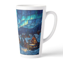 Stained Glass Winter Village