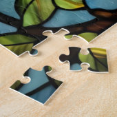 Stained Grass Owl Jigsaw Puzzle (Côté)