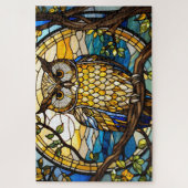 Stained Grass Owl Jigsaw Puzzle (Vertical)