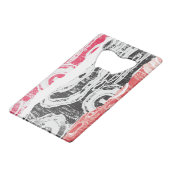 Stainless Steel Bottle Opener – Abstract Land Kredietkaart Flessenopener (Voorkant Gekanteld)