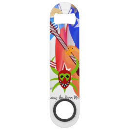 Stainless Steel Bottle Opener Puerto Rican  Speed Flessenopener