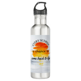 Stainless Steel Inspirational Drink Bottle Waterfles