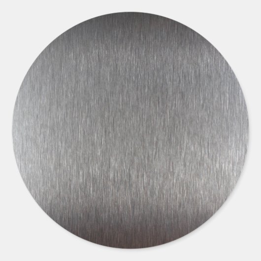 StainlessSteel.JPG Ronde Sticker (Voorkant)