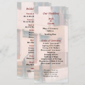 Staircase in Bermuda Wedding Programme Programma (Voorkant / Achterkant)