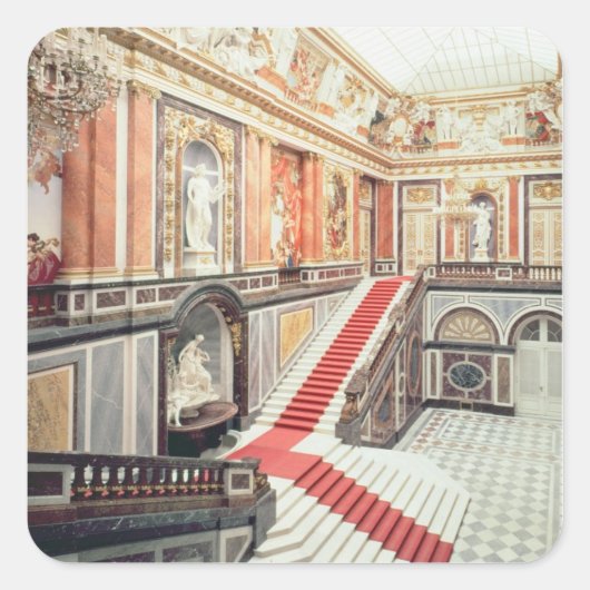 Staircase Vierkante Sticker (Voorkant)