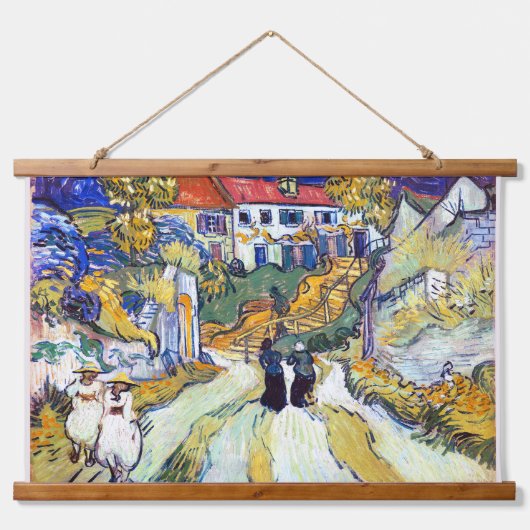 Stairway bij Auvers van Vincent Van Gogh Hangend Wandkleed (Voorkant)