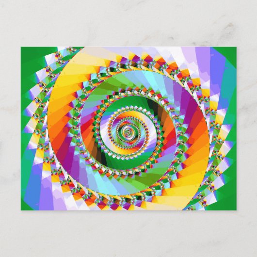 Stairway of Dreams Fantasy Fractal Briefkaart (Voorkant)