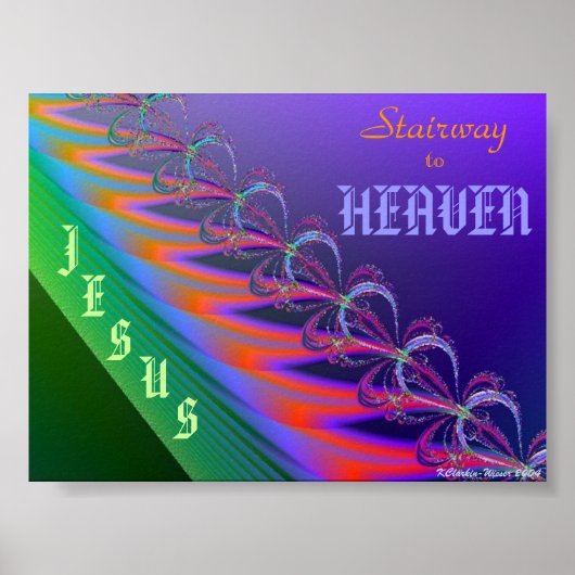 Stairway to Heaven is Jezus Christus Poster (Voorkant)