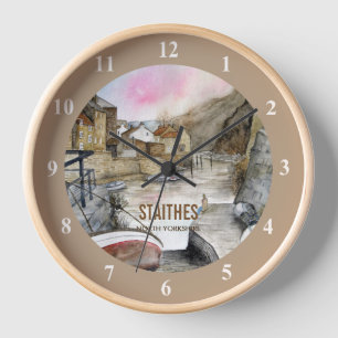 Staithes, North Yorkshire, Waterverf Engeland