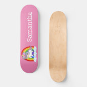 Stakeboard Unicorn Gang Pink Skateboard (Voorkant)