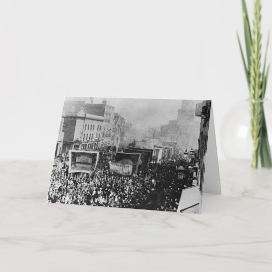 Staking van het Dok van Londen, 1889 Kaart (Voorkant)