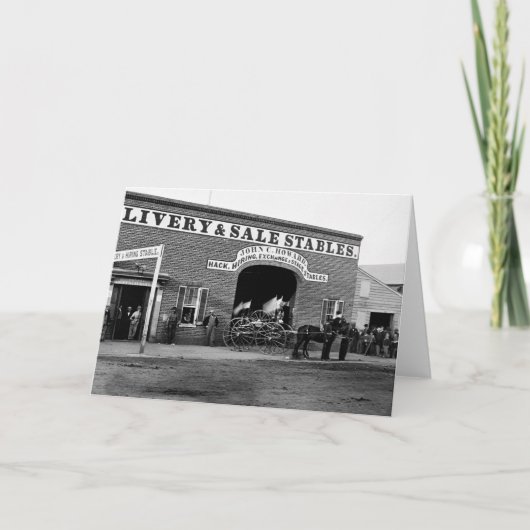 Stal van de livrei, 1865 kaart (Voorkant)