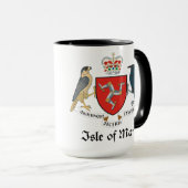 STAL VAN MAN - embleem/vlag/symbool/wapen Mok (Voorkant rechts)