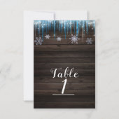 Stalactites Gelées Numéro de Table de Merveilleux (Devant)