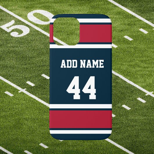 Stalen Blauw en Rode Sportband Case-Mate iPhone Case