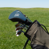 Stalen blauw geïnitialiseerd golfheadcover (Insitu)