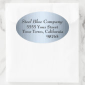 Stalen blauwe Adresetiketten stickers (Tas)