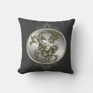 Stalen dragon Omkeerbare Pillow Kussen
