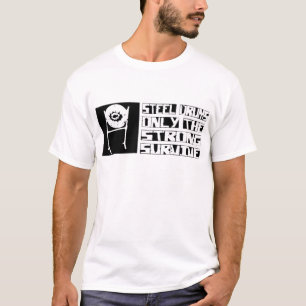 Stalen drum Survive T-shirt