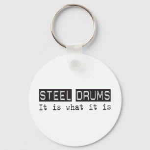 Stalen drums sleutelhanger