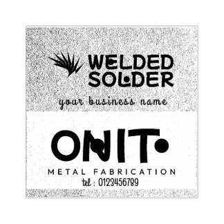 Stalen Fabricators & Lassen Rubber Stamp Rubberstempel
