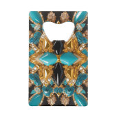 Stalen flesopener met Bahama's kleuren Kredietkaart Flessenopener (Achterkant)