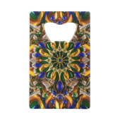 Stalen flesopener met Brazilië Kleuren Kredietkaart Flessenopener (Achterkant)