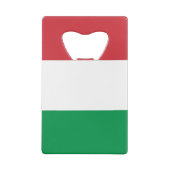 Stalen flesopener met vlag van Italië Kredietkaart Flessenopener (Achterkant)