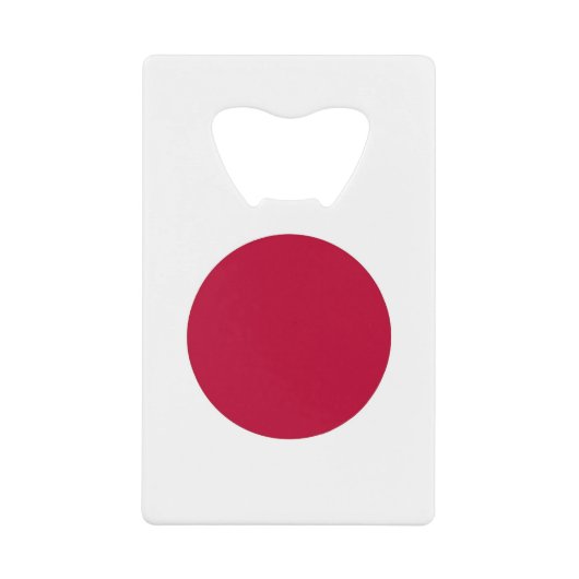 Stalen flessenopening met Japanse vlag Kredietkaart Flessenopener (Voorkant)