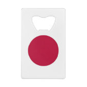 Stalen flessenopening met Japanse vlag Kredietkaart Flessenopener (Achterkant)