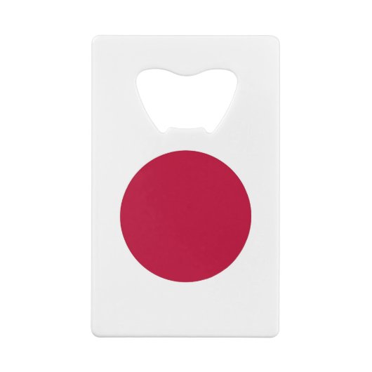 Stalen flessenopening met Japanse vlag Kredietkaart Flessenopener (Achterkant)