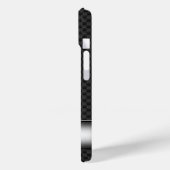 Stalen gestreepte koolstofvezel Case-Mate iPhone case (Achterkant / Links)