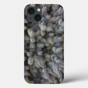Stalen, grijze, groene en blauwe sproeidroes iPhone 13 hoesje