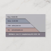 Stalen [Grijze tinten V.6] Visitekaartje (Achterkant)