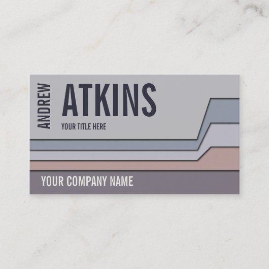 Stalen [Grijze tinten V.6] Visitekaartje (Voorkant)