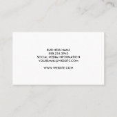 Stalen metalen afwerking | Hamers Visitekaartje (Achterkant)