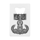 Stalen ontwerp-master explosieve verwerking kredietkaart flessenopener (Achterkant)