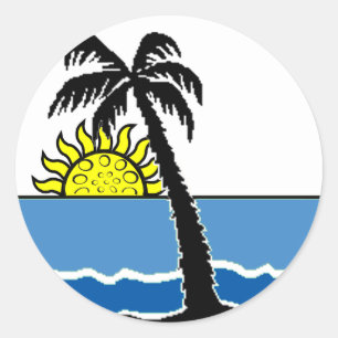 Stalen pannen ronde sticker