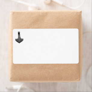 Stalen Thor's Hamer verzendlabels Etiket