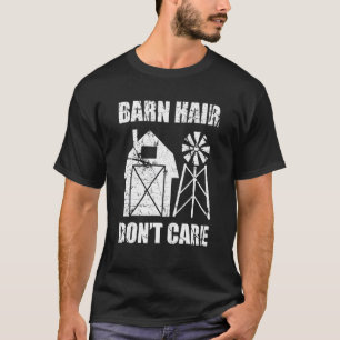 Stalharen Don't Care Grappige Boer Boerderij Paard T-shirt
