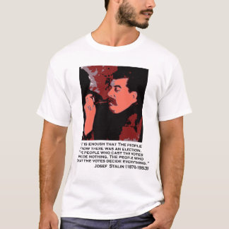 stalin bij de stemming t-shirt