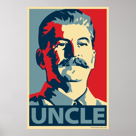 Stalin - Oom Joe: Obama parodie poster (Voorkant)
