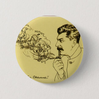 Stalin PIpe-toets Ronde Button 5,7 Cm